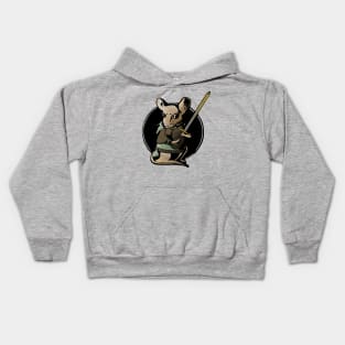 Teeny Mouse Warrior Kids Hoodie